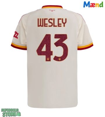 AS Roma Wesley Franca #43 Replika Udebanetrøje 2026-27 Kortærmet